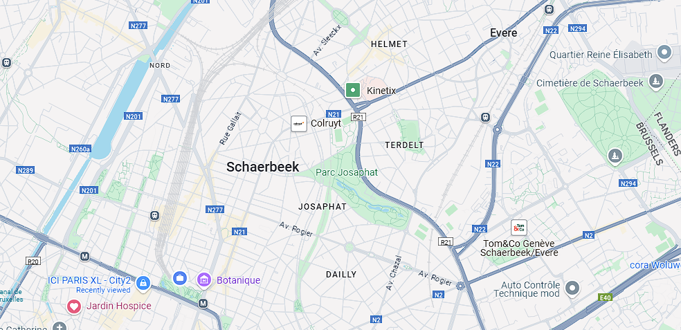 Service partners map